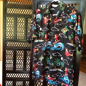 Alvish Christmas Santa Hawaiian aloha shirt